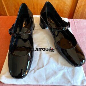 Larroude patent leather Mary Janes